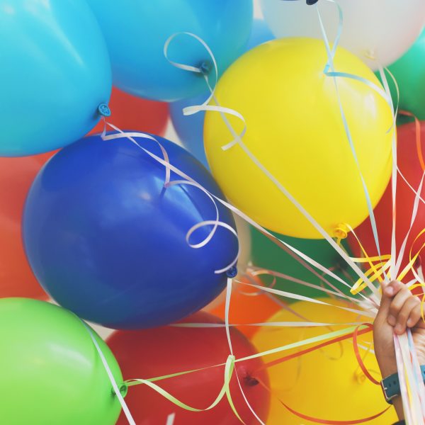 Balloons celebrating a pay rise