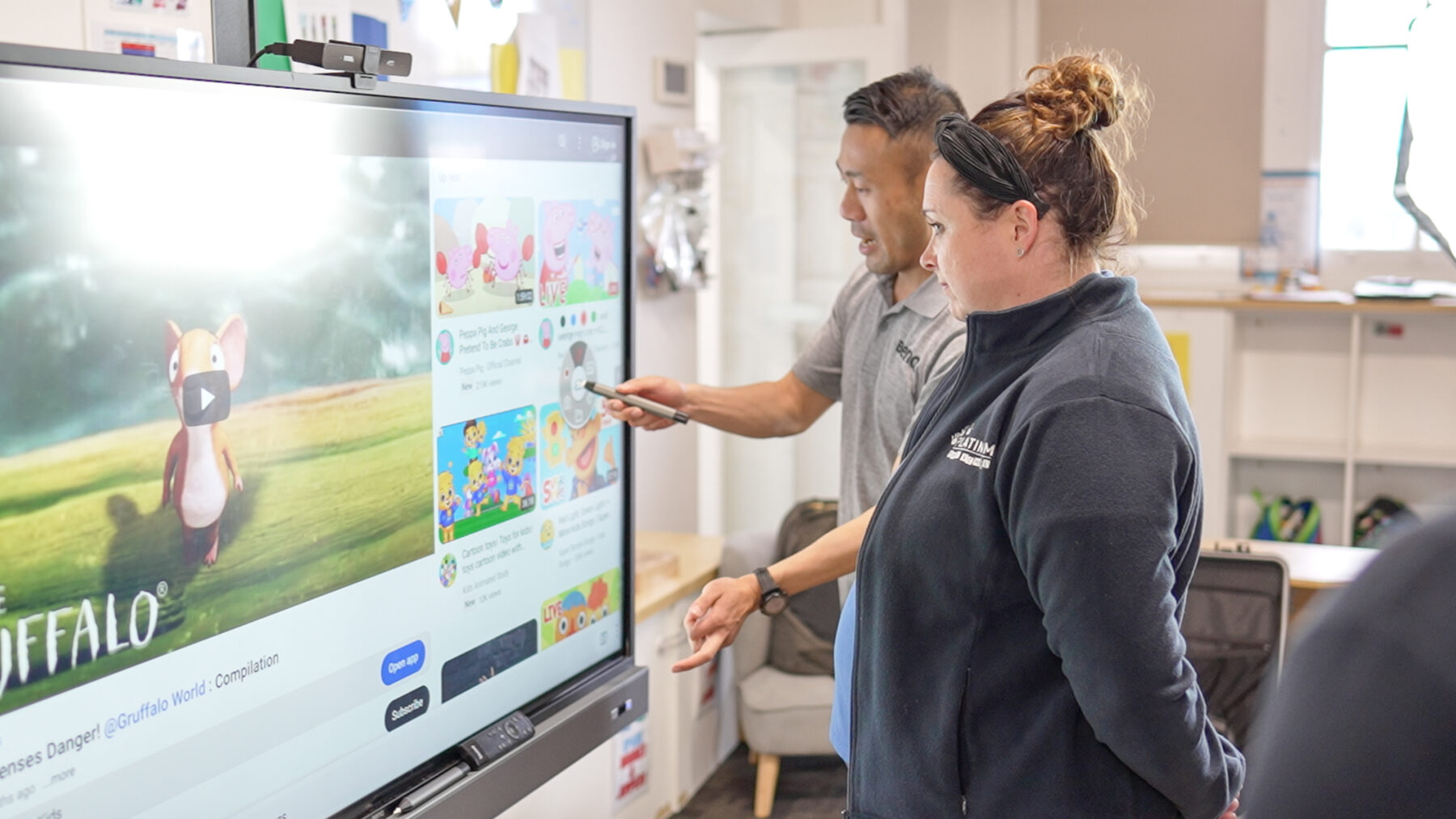 Interactive boards for child care